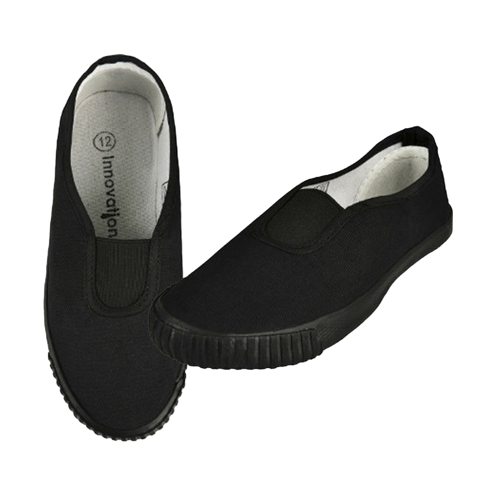 Black School Plimsolls